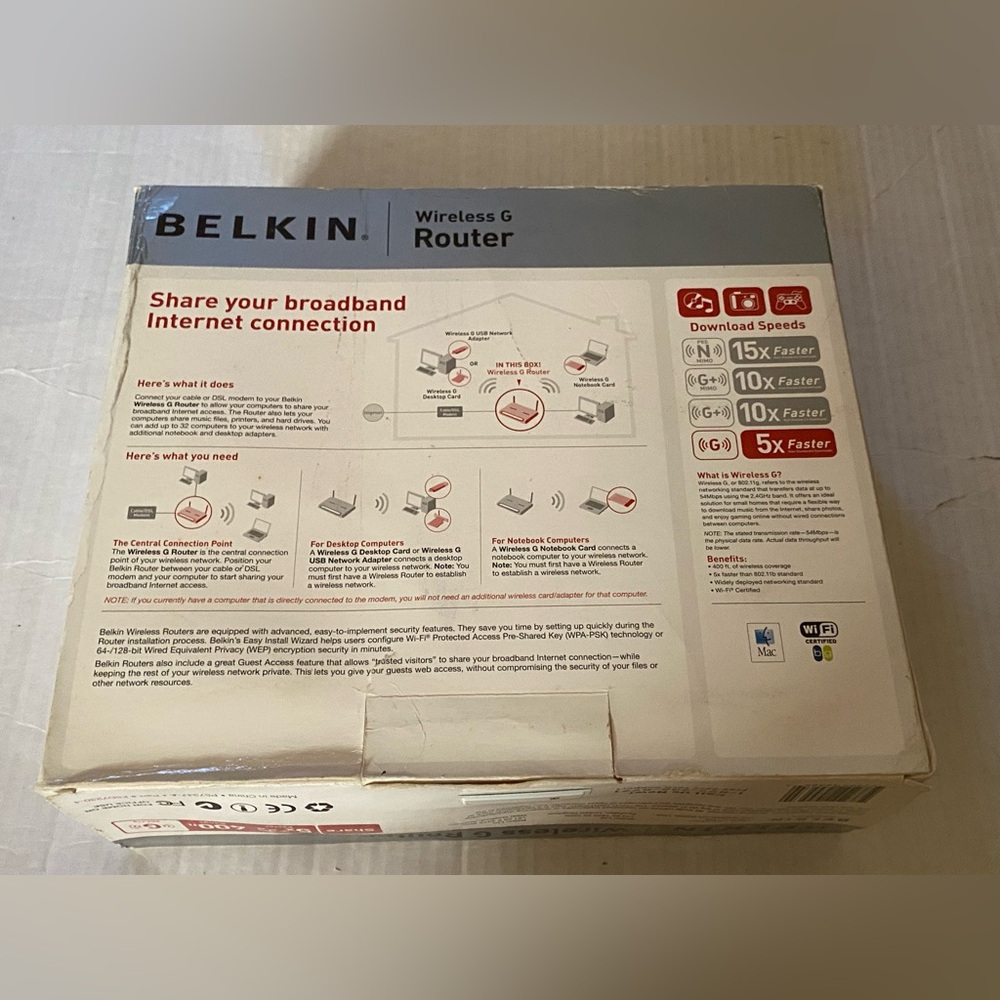 Belkin Wireless G Router 2006 5 x faster - Picture 3 of 6